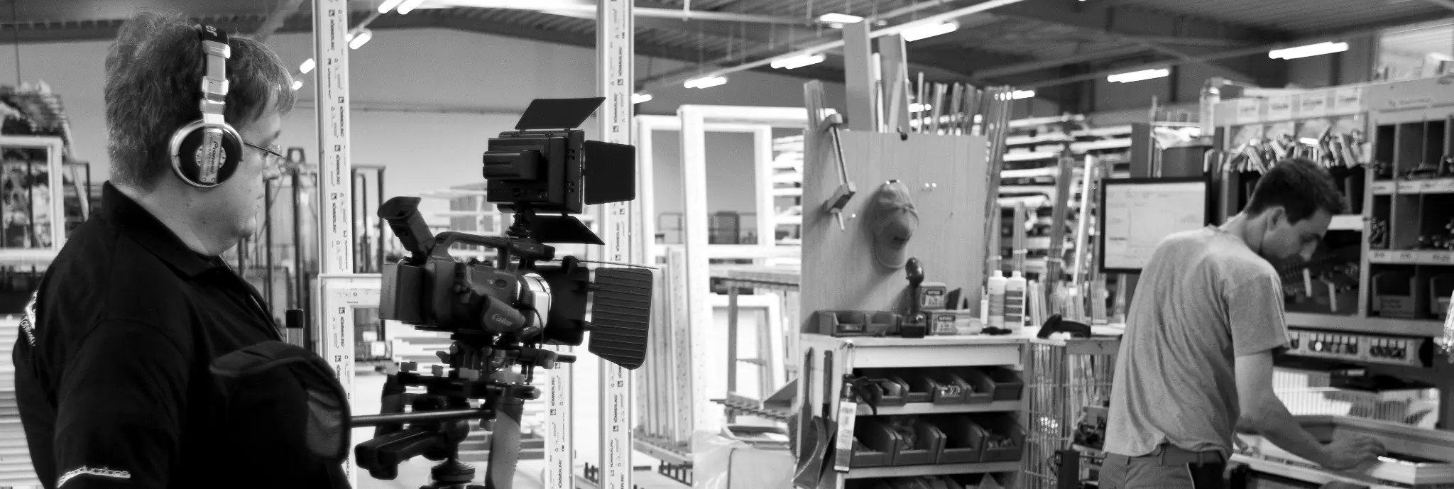 Achim Treder bei einer Videoproduktion